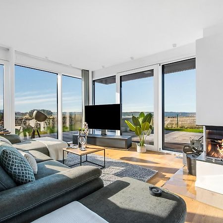 אולפניץ Villa King Erste Lage, Dachterrasse, Meerblick, Carport, Kamin, Sauna, Terrasse, Aussenrolllaeden מראה חיצוני תמונה