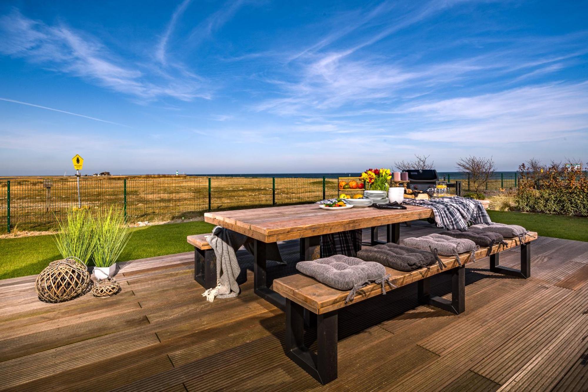 אולפניץ Villa King Erste Lage, Dachterrasse, Meerblick, Carport, Kamin, Sauna, Terrasse, Aussenrolllaeden מראה חיצוני תמונה