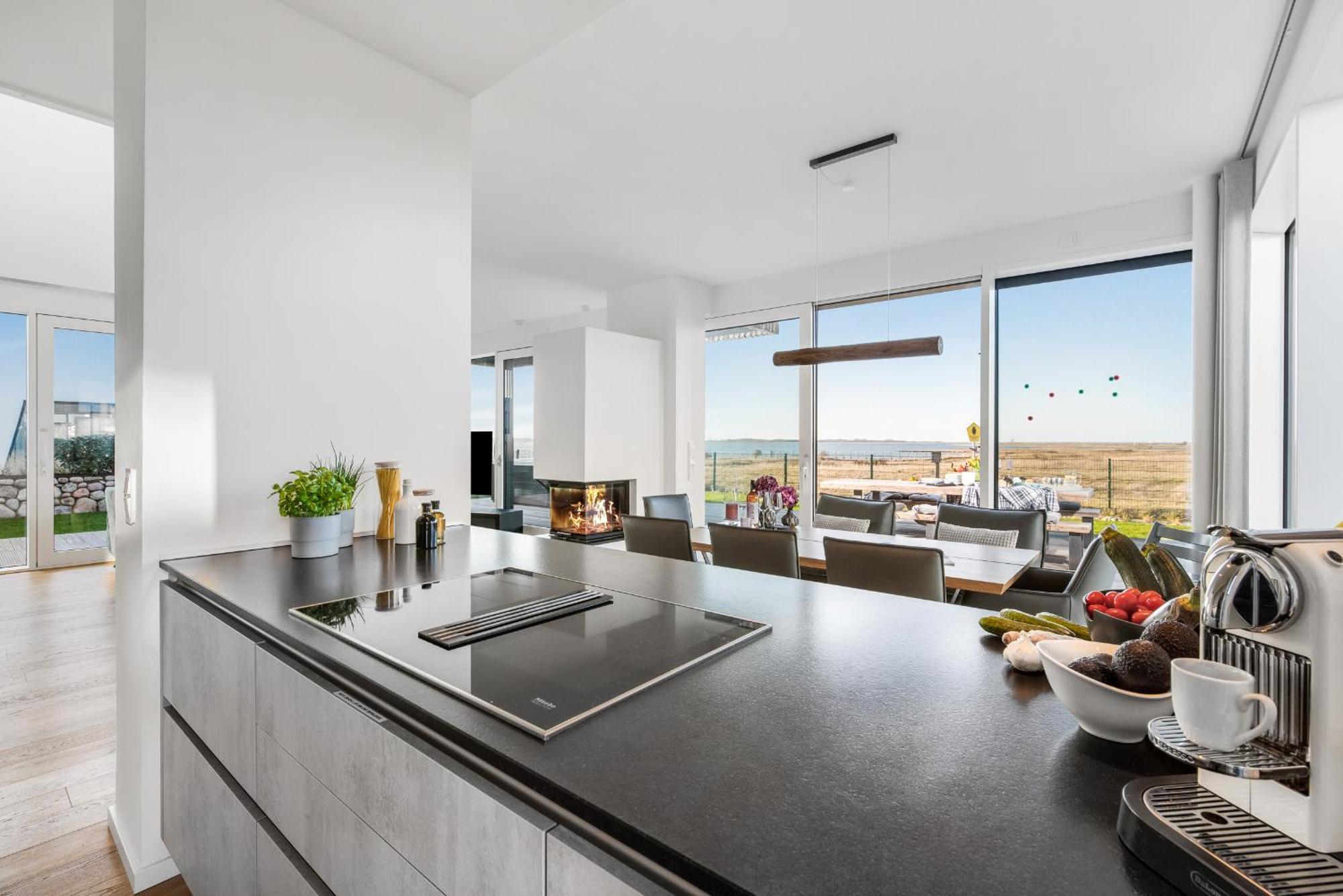 אולפניץ Villa King Erste Lage, Dachterrasse, Meerblick, Carport, Kamin, Sauna, Terrasse, Aussenrolllaeden מראה חיצוני תמונה